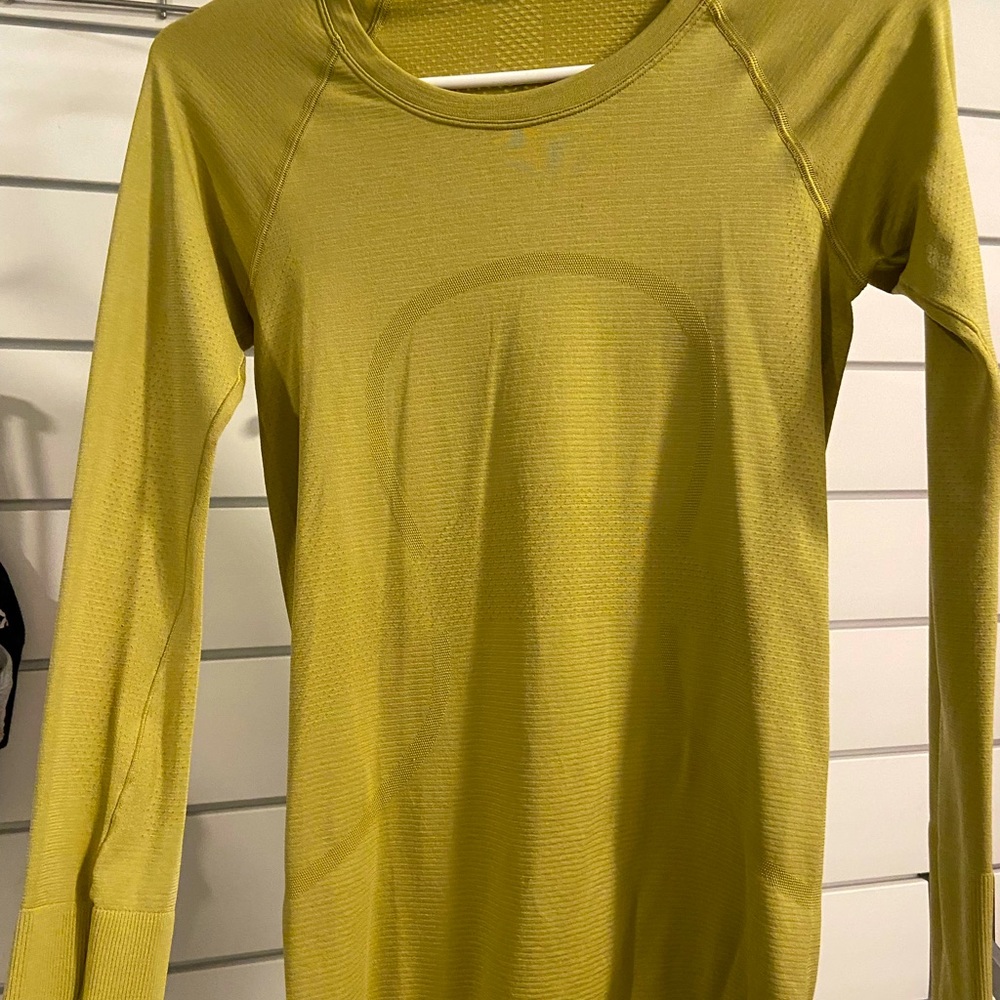 Lululemon Olive Green Long Sleeve Top